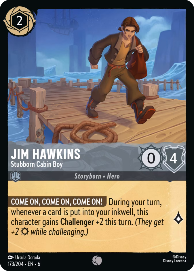 Carta Jim Hawkins · Stubborn Cabin Boy