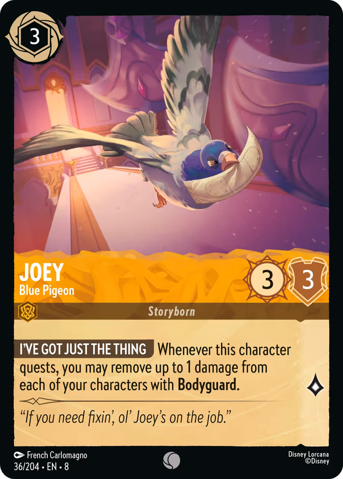 Carta Joey · Blue Pigeon