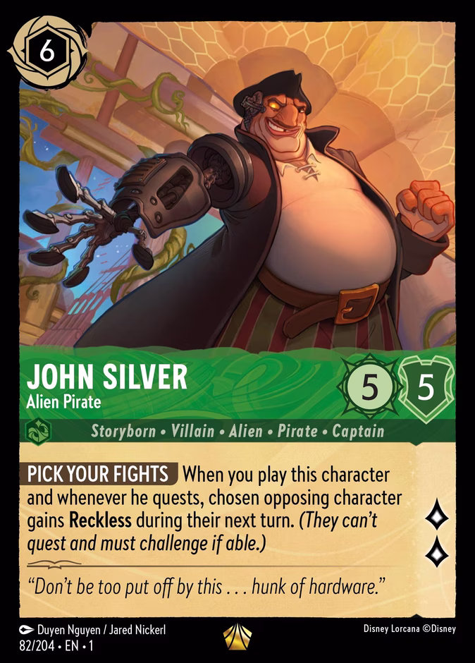 Carta John Silver · Alien Pirate