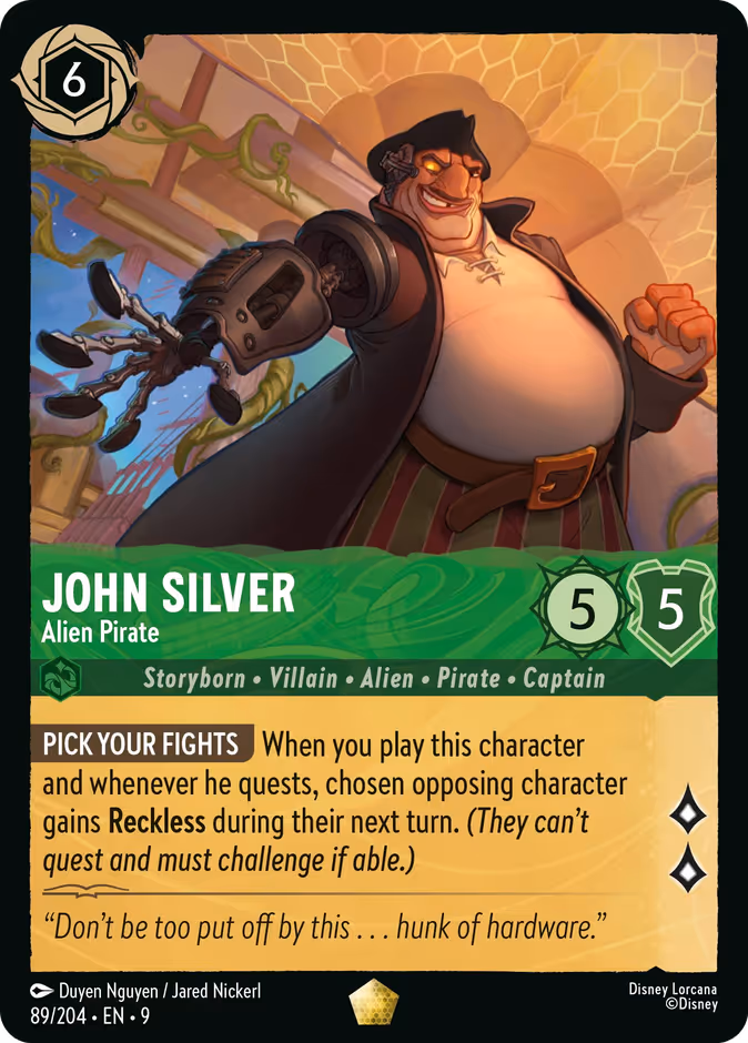 Carta John Silver · Alien Pirate
