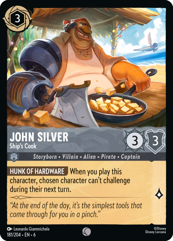 Carta John Silver · Ship's Cook