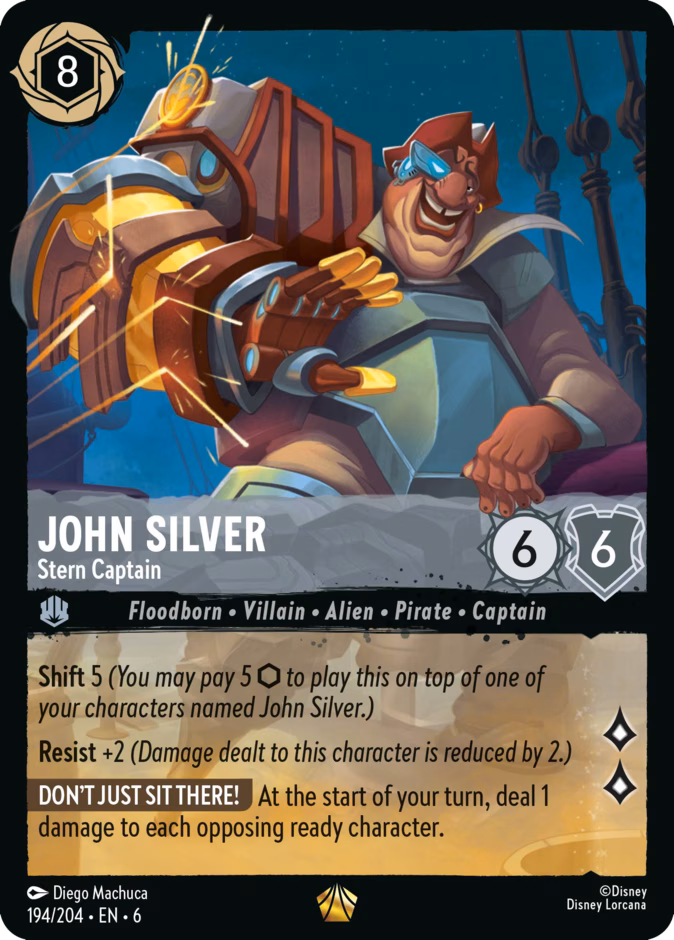 Carta John Silver · Stern Captain