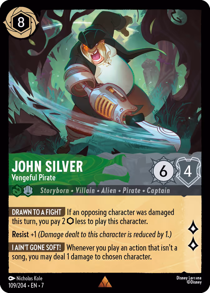 Carta John Silver · Vengeful Pirate