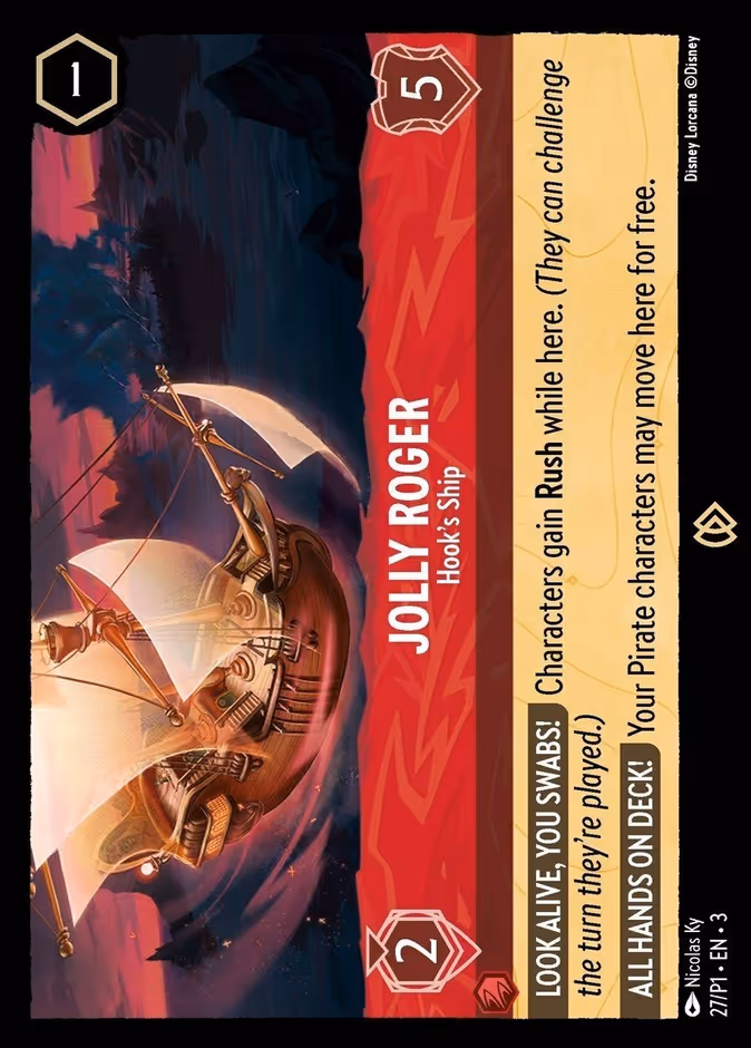 Carta Jolly Roger · Hook's Ship