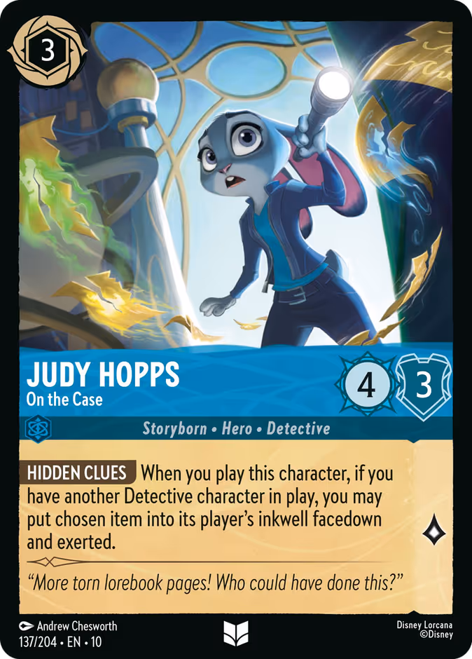 Carta Judy Hopps · On the Case