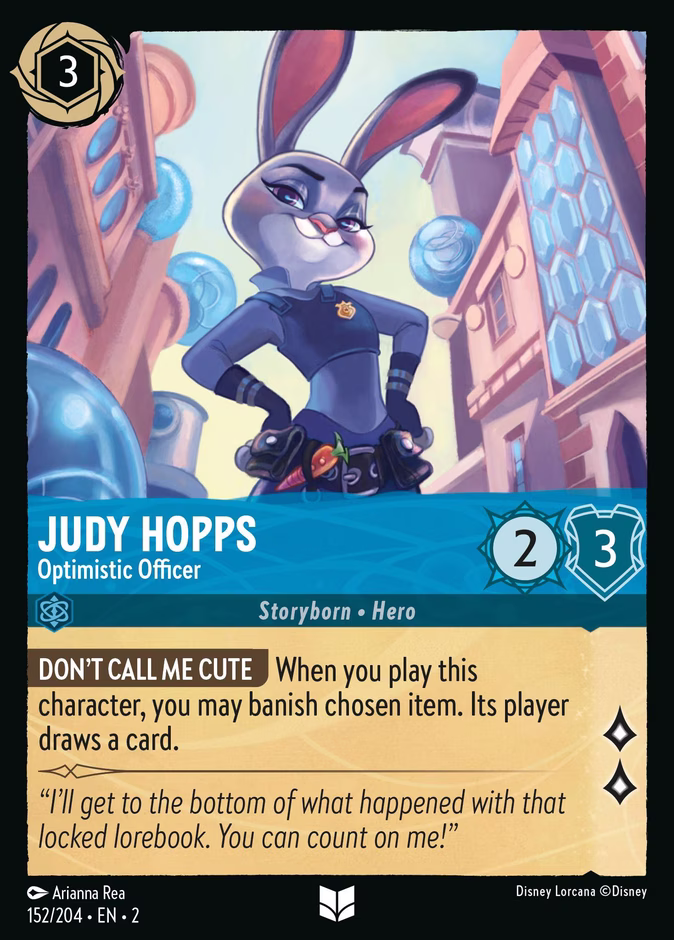 Carta Judy Hopps · Optimistic Officer