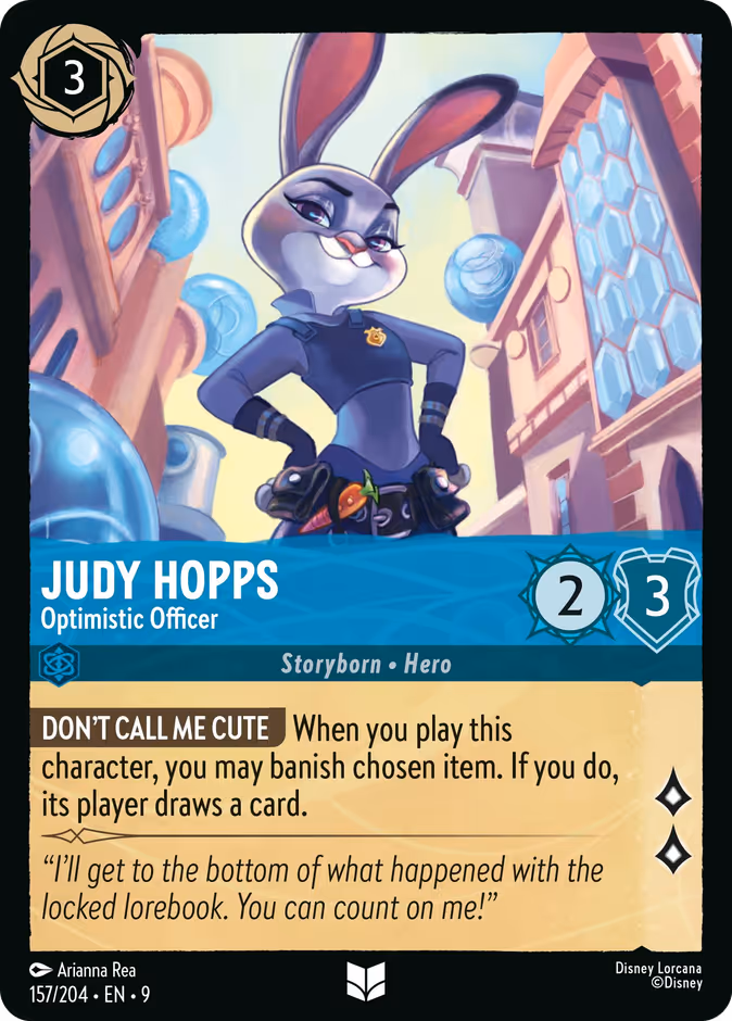Carta Judy Hopps · Optimistic Officer