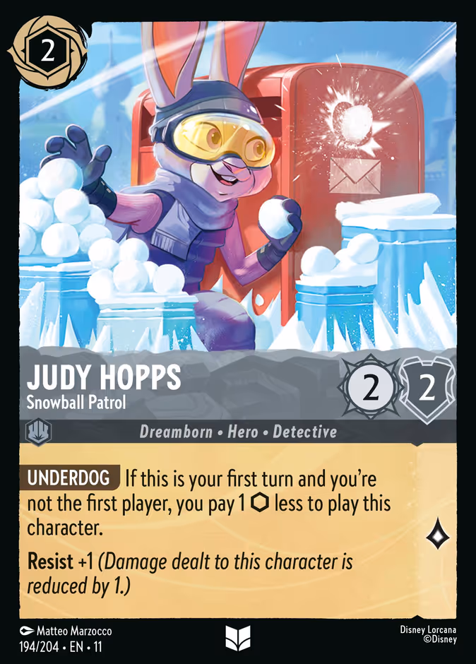 Carta Judy Hopps · Snowball Patrol