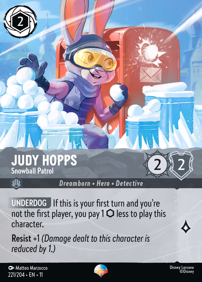 Carta Judy Hopps · Snowball Patrol
