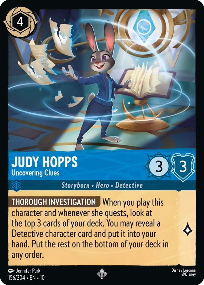 Carta Judy Hopps · Uncovering Clues