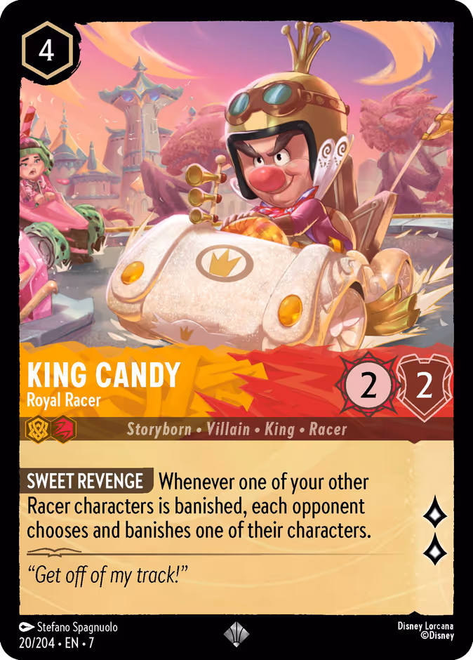 Carta King Candy · Royal Racer