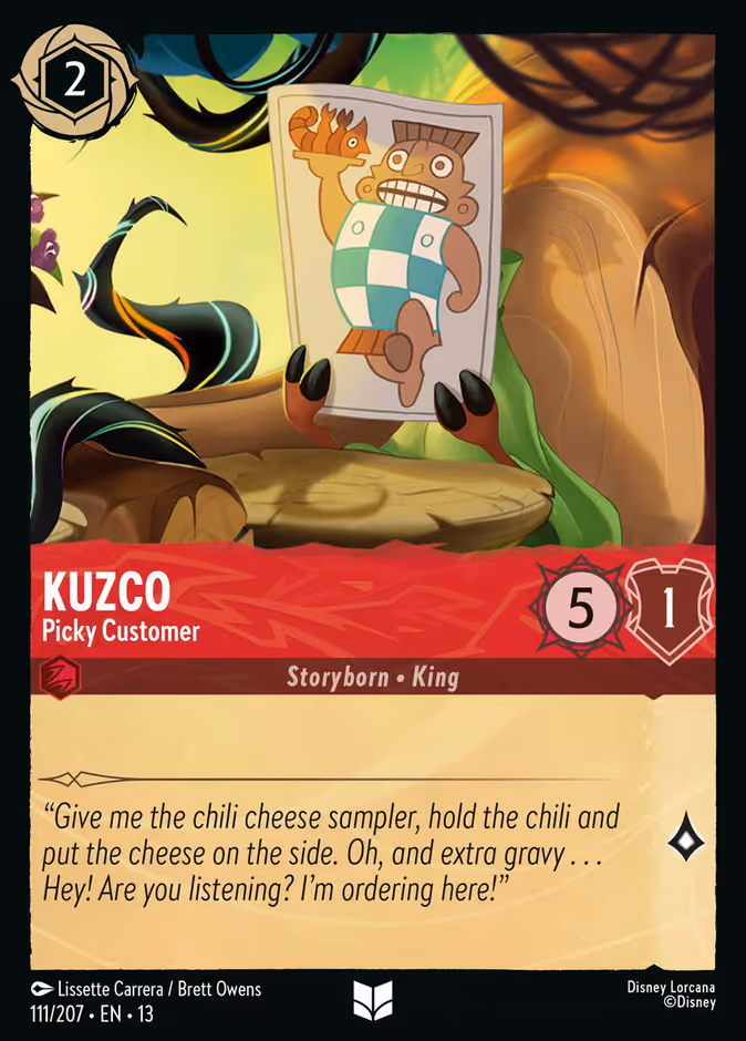 Carta Kuzco · Picky Customer