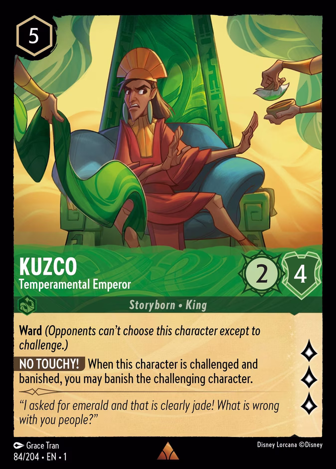 Carta Kuzco · Temperamental Emperor