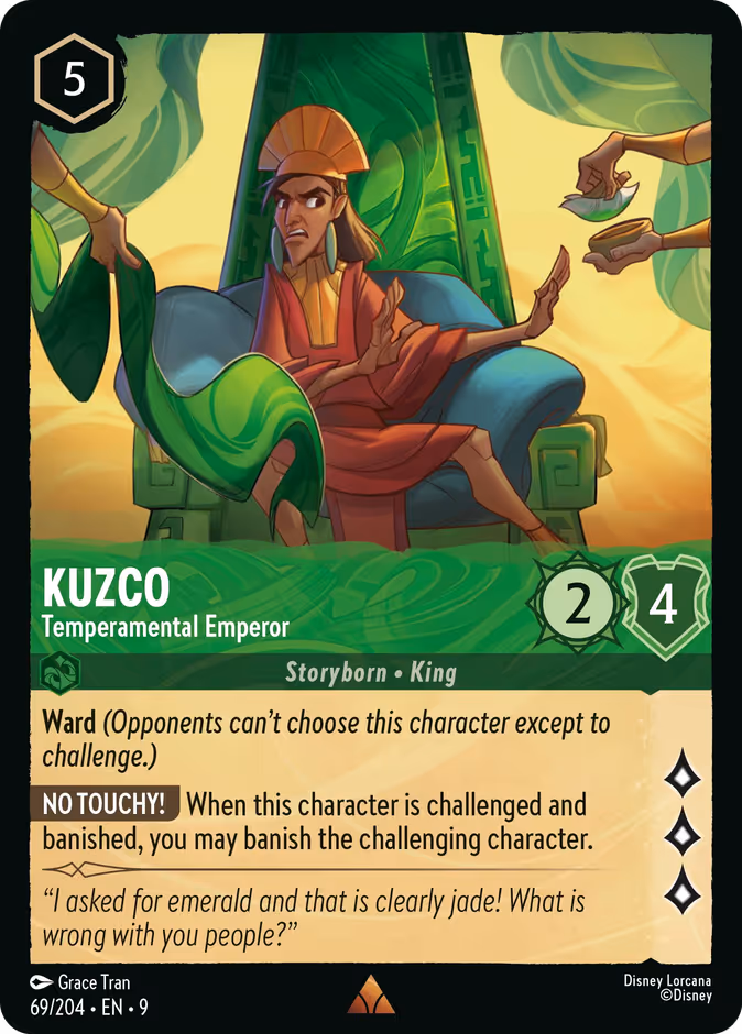 Carta Kuzco · Temperamental Emperor