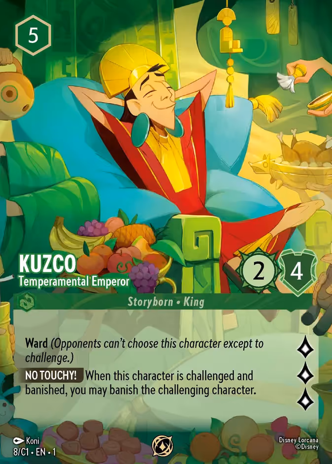 Carta Kuzco · Temperamental Emperor