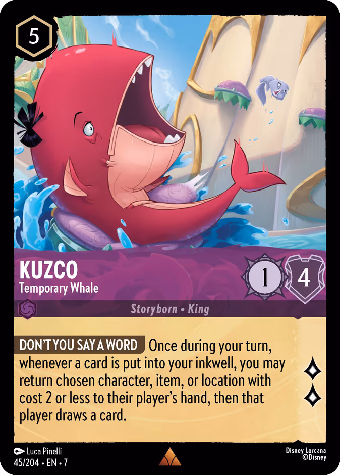 Carta Kuzco · Temporary Whale