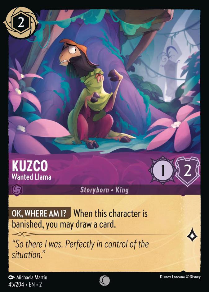 Carta Kuzco · Wanted Llama