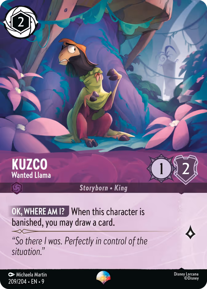 Carta Kuzco · Wanted Llama