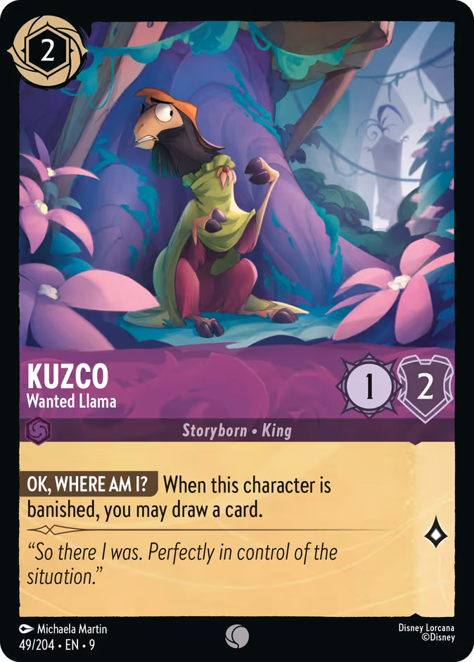 Carta Kuzco · Wanted Llama