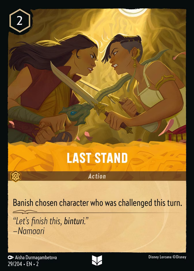 Carta oficial Last Stand ·