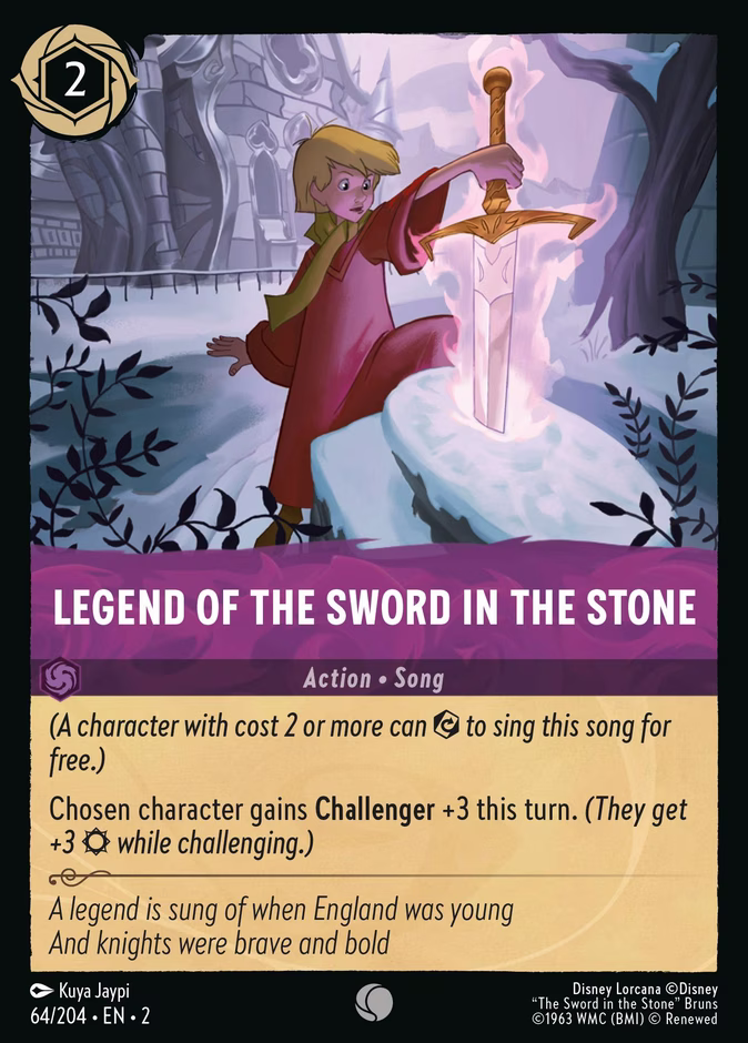 Carta Legend of the Sword in the Stone · 