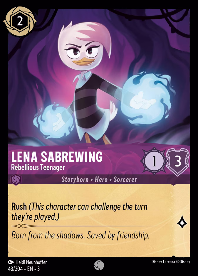 Carta Lena Sabrewing · Rebellious Teenager