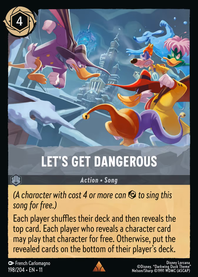 Carta Let's Get Dangerous · 