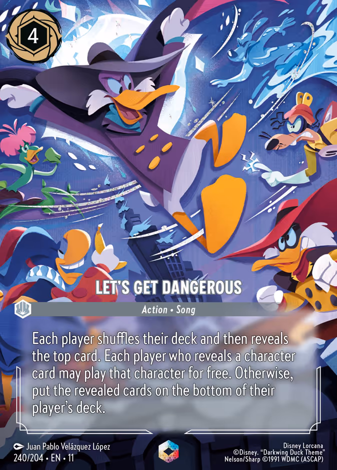 Carta Let's Get Dangerous · 