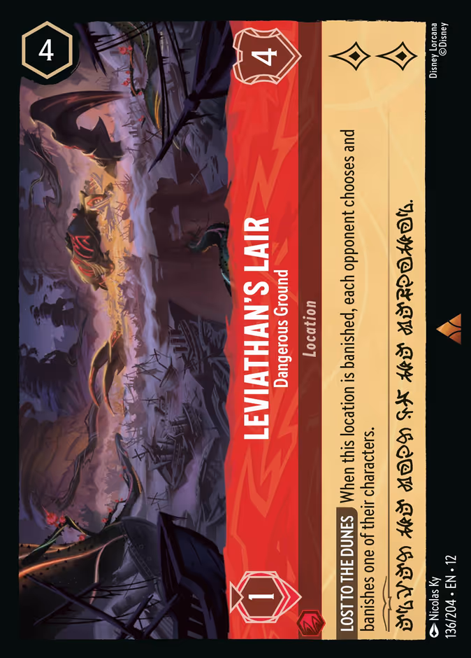 Carta Leviathan's Lair · Dangerous Ground