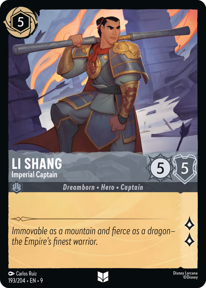 Carta Li Shang · Imperial Captain
