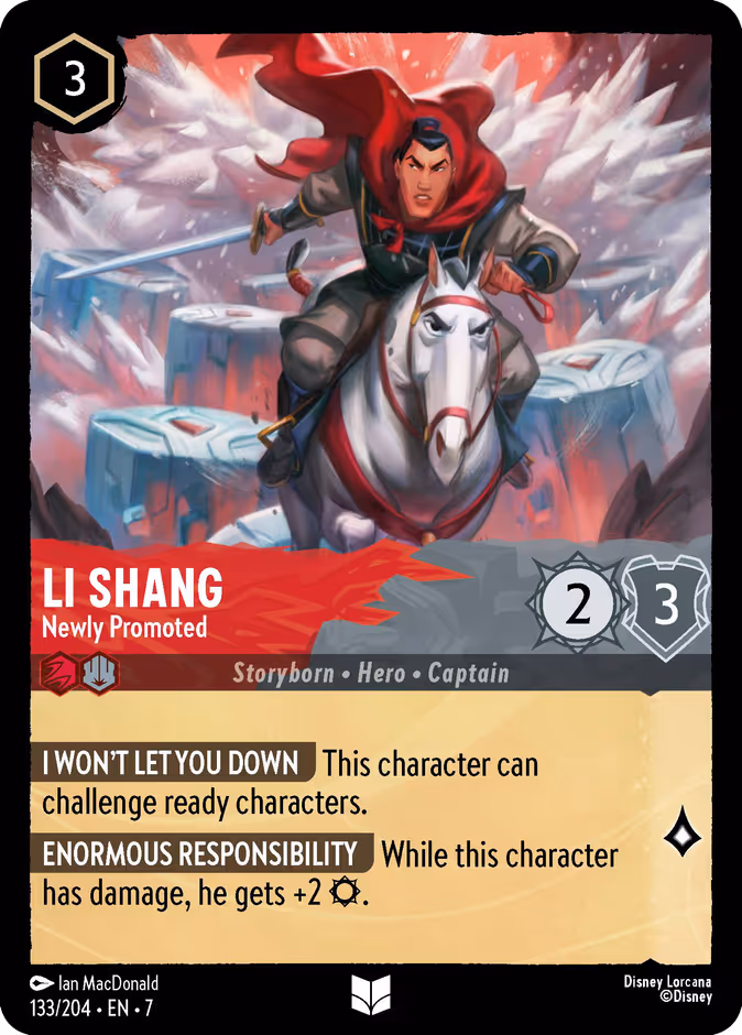 Carta Li Shang · Newly Promoted