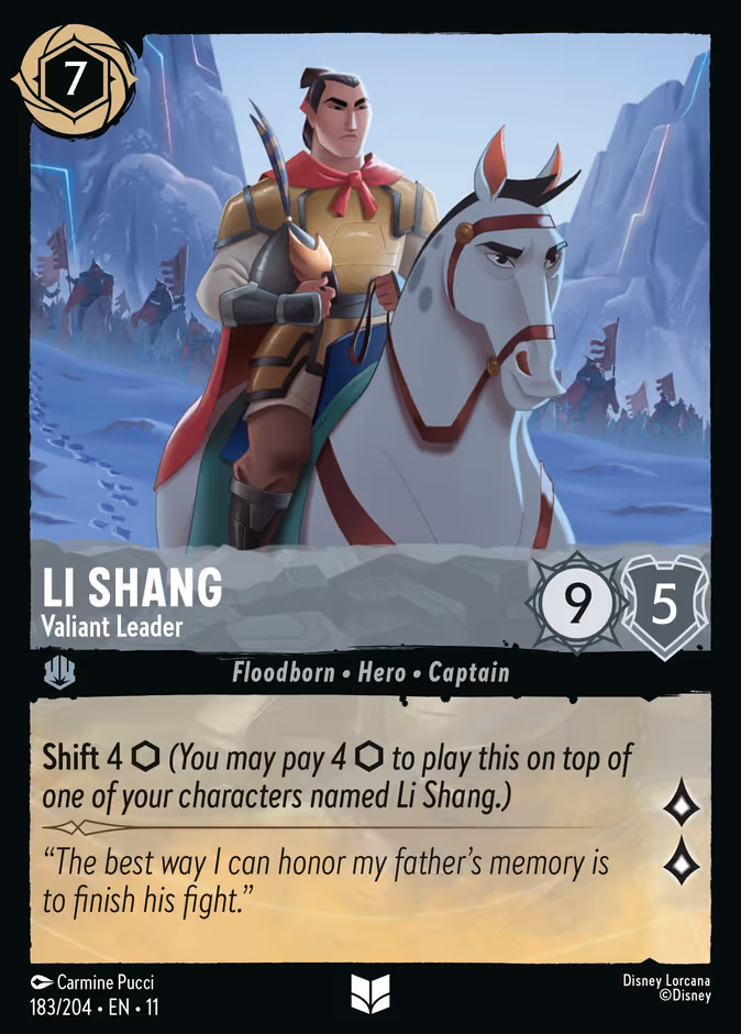 Carta Li Shang · Valiant Leader