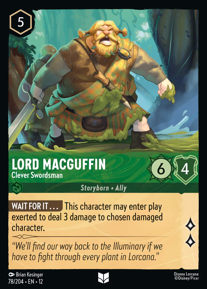 Carta Lord MacGuffin · Clever Swordsman