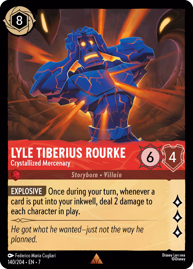 Carta Lyle Tiberius Rourke · Crystallized Mercenary