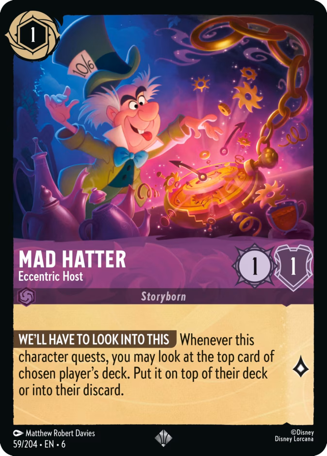 Carta Mad Hatter · Eccentric Host