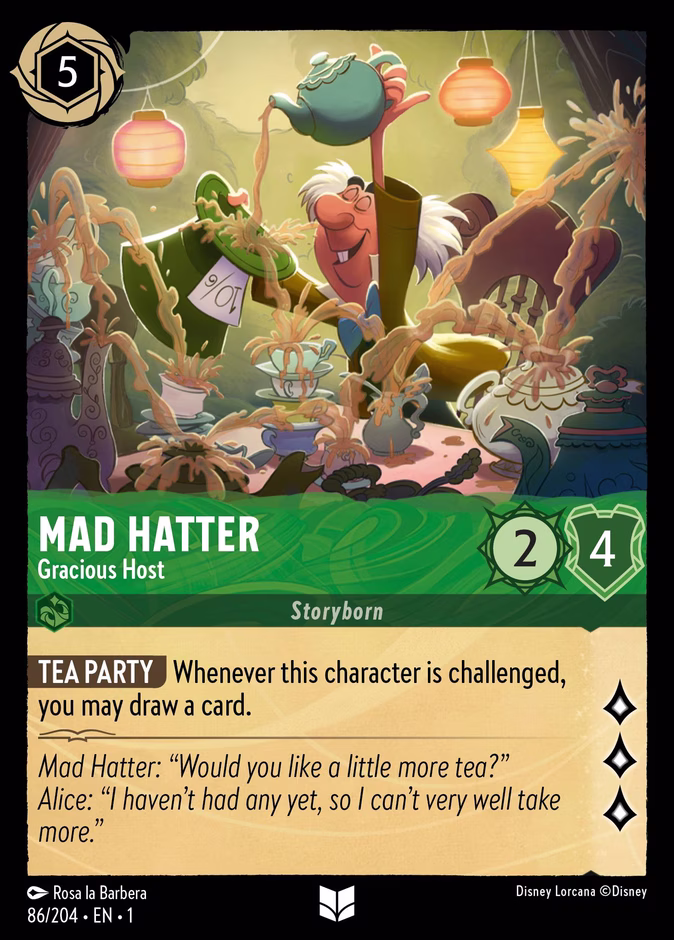 Carta Mad Hatter · Gracious Host