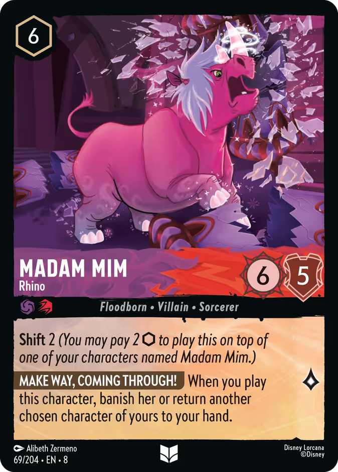 Carta Madam Mim · Rhino