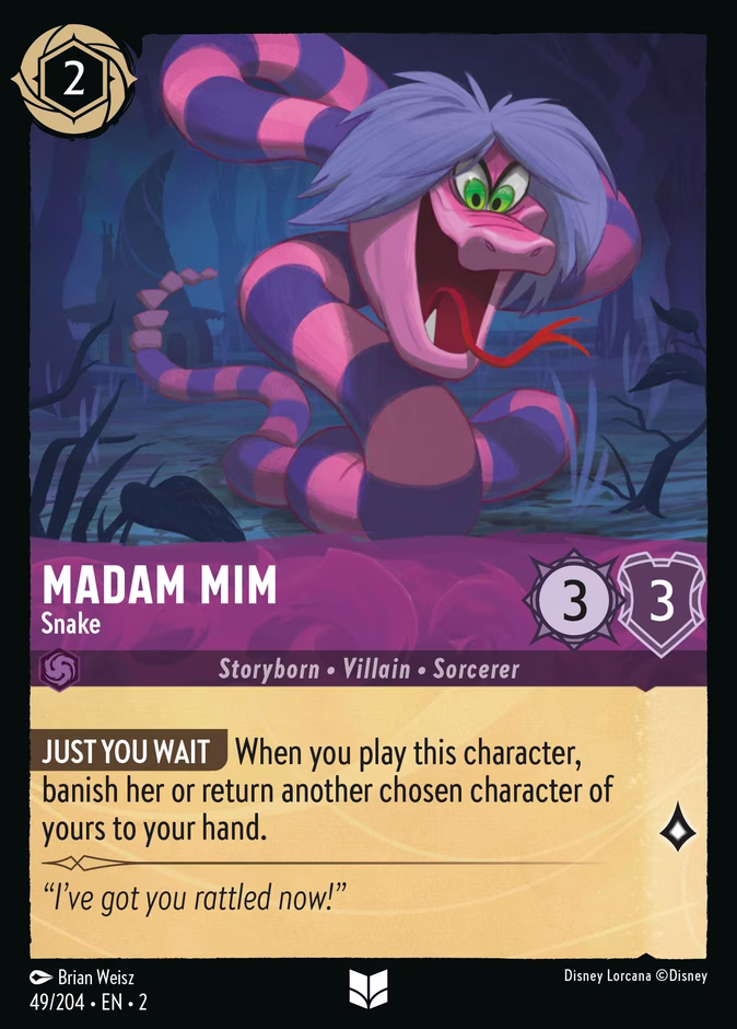 Carta Madam Mim · Snake
