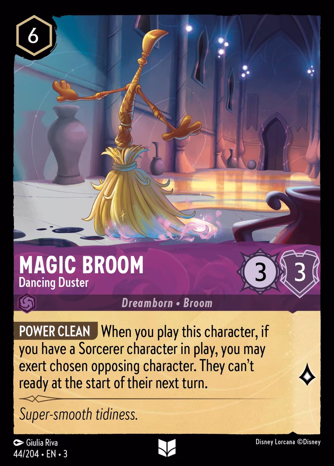Carta oficial Magic Broom · Dancing Duster