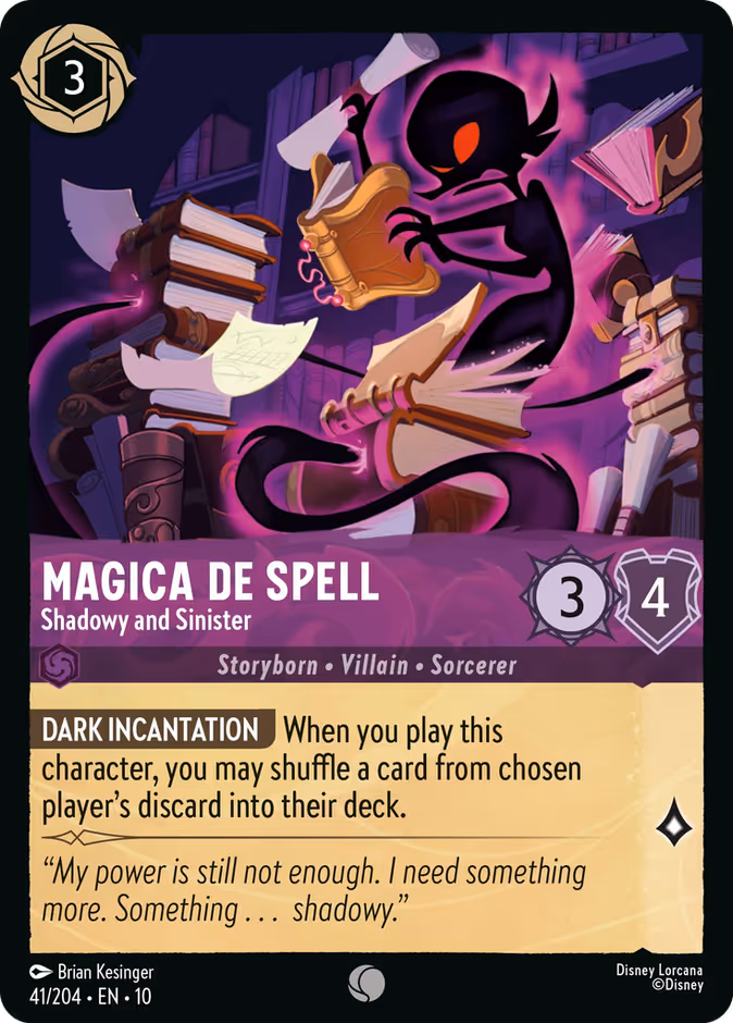 Carta Magica De Spell · Shadowy and Sinister