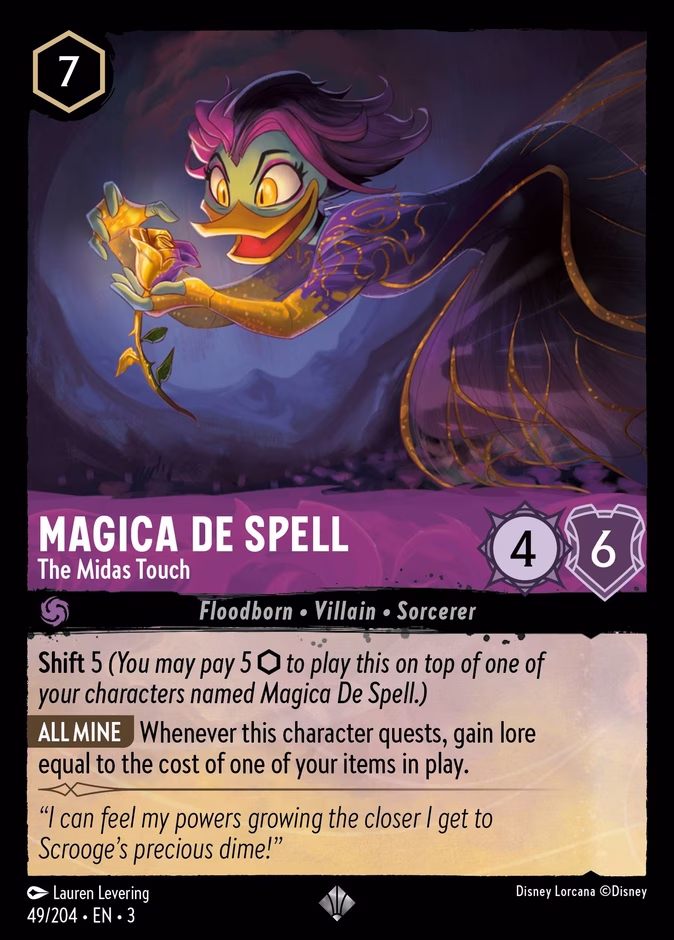 Carta Magica De Spell · The Midas Touch