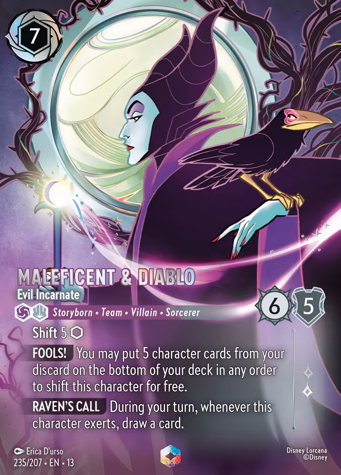 Carta Maleficent & Diablo · Evil Incarnate