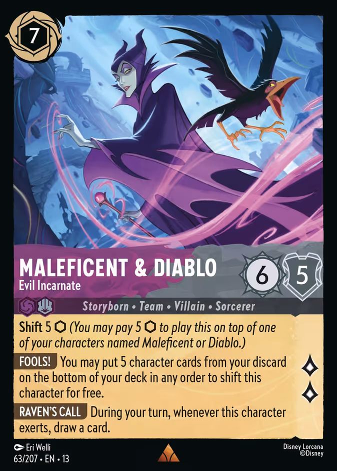 Carta Maleficent & Diablo · Evil Incarnate