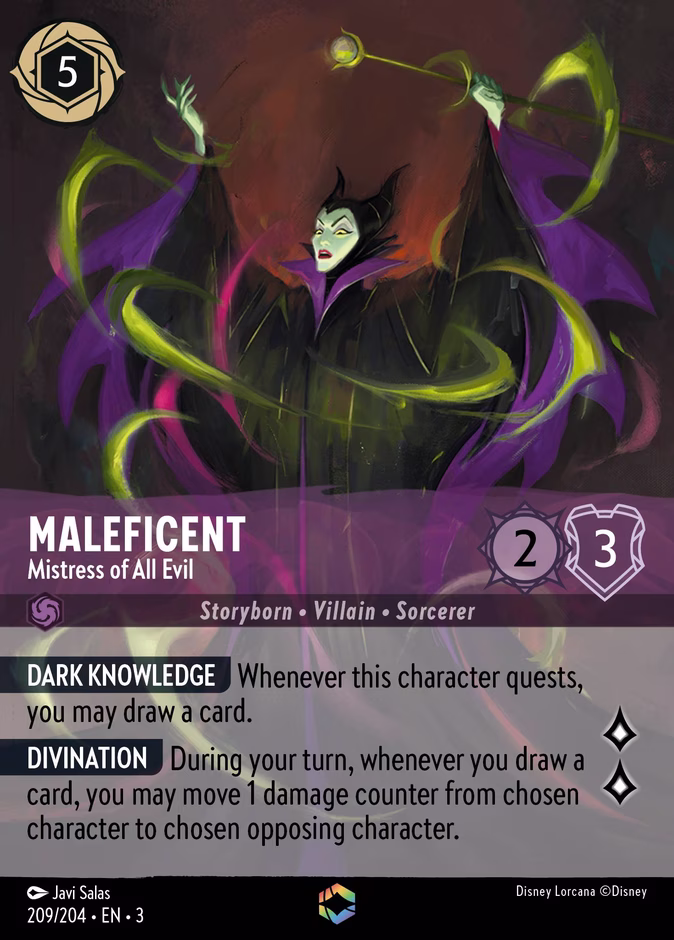 Carta Maleficent · Mistress of All Evil