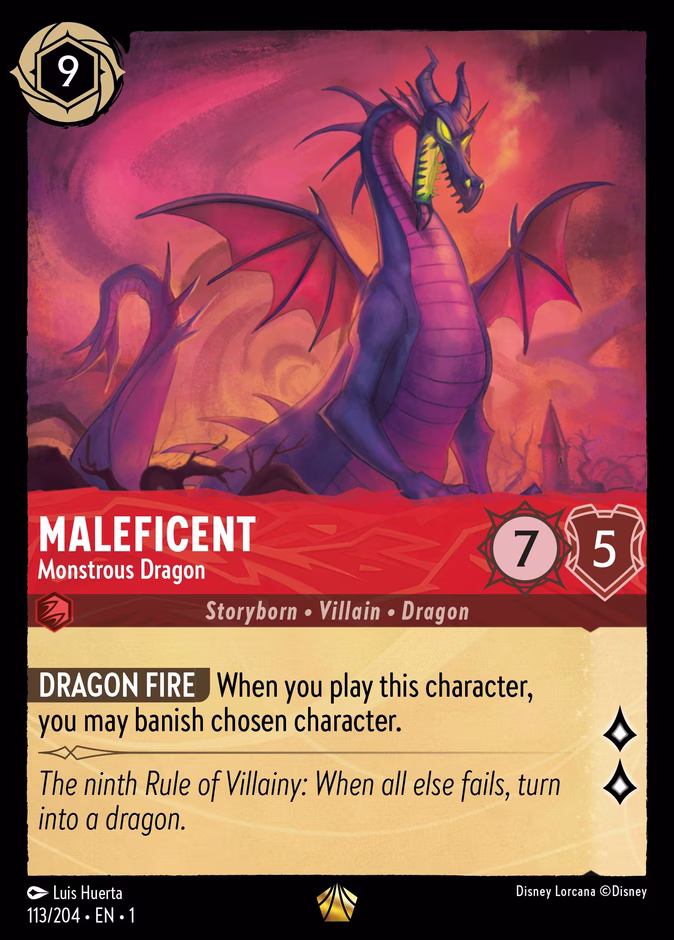 Carta Maleficent · Monstrous Dragon