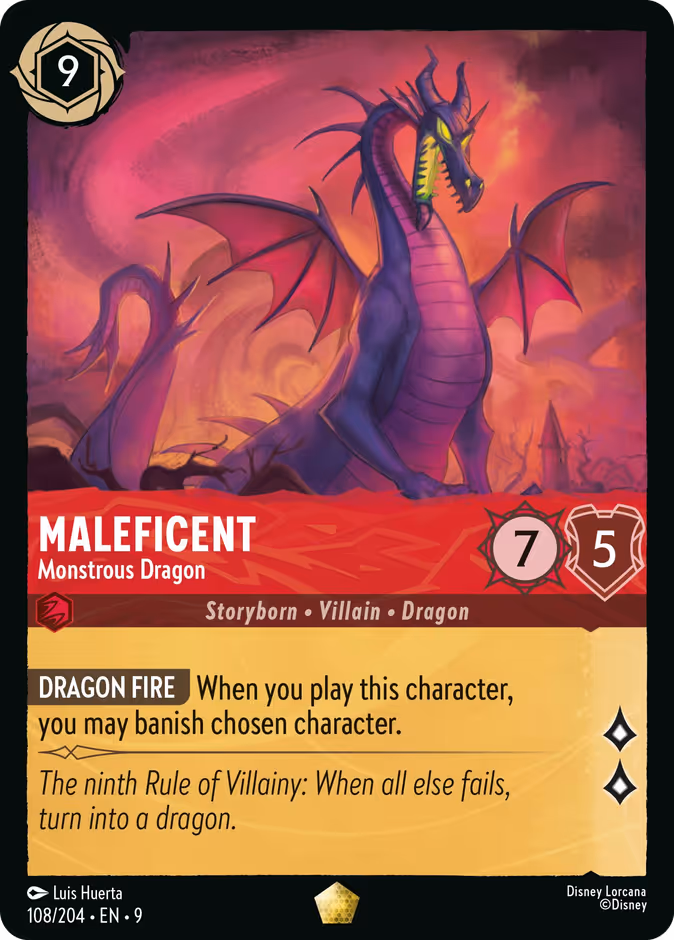 Carta Maleficent · Monstrous Dragon