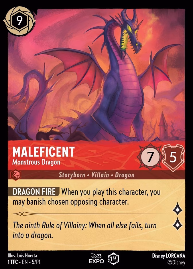Carta Maleficent · Monstrous Dragon