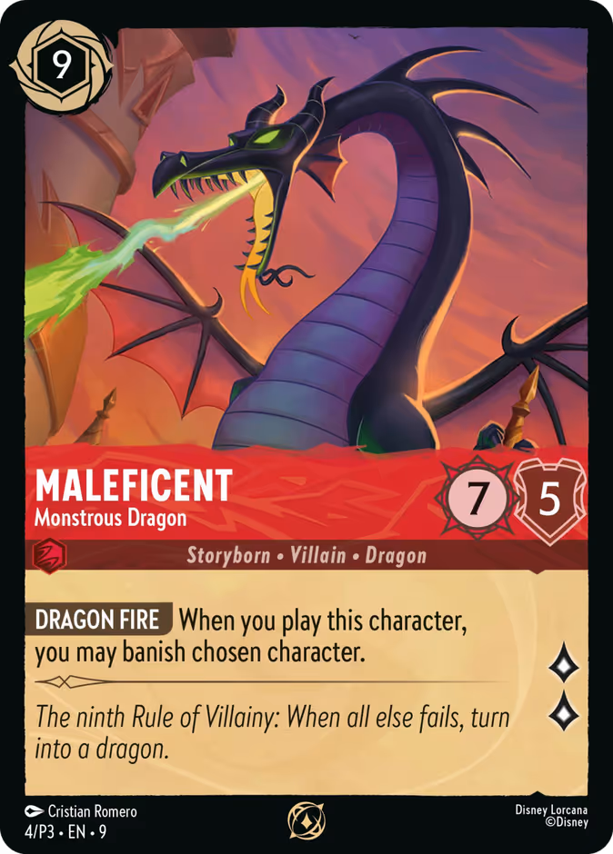 Carta Maleficent · Monstrous Dragon