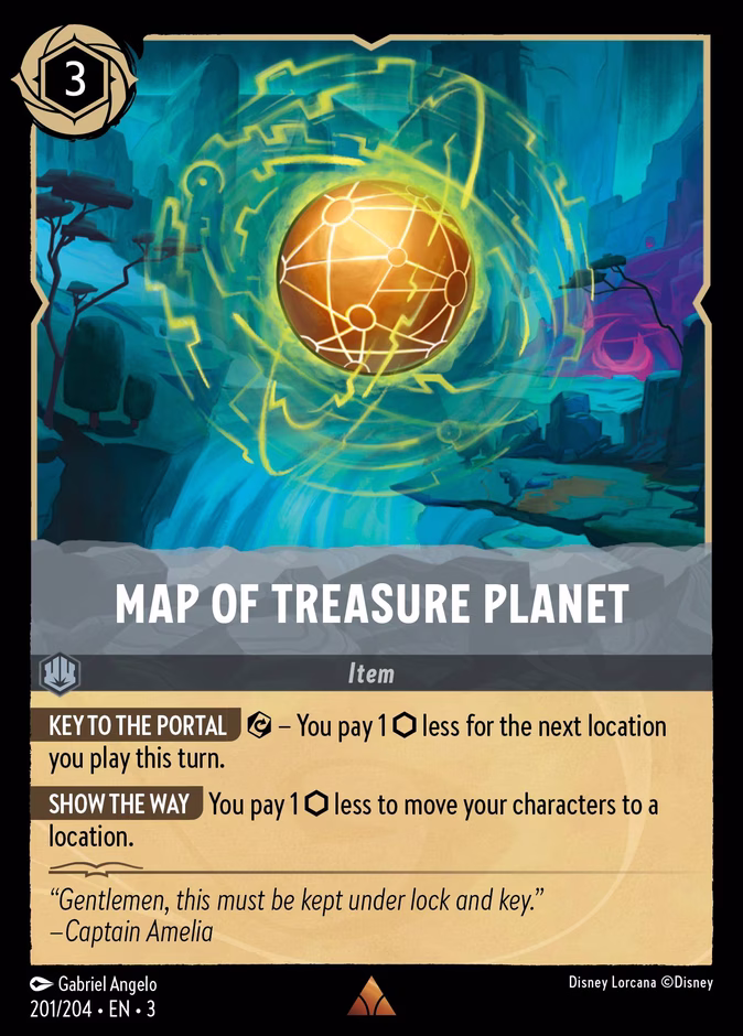 Carta Map of Treasure Planet · 