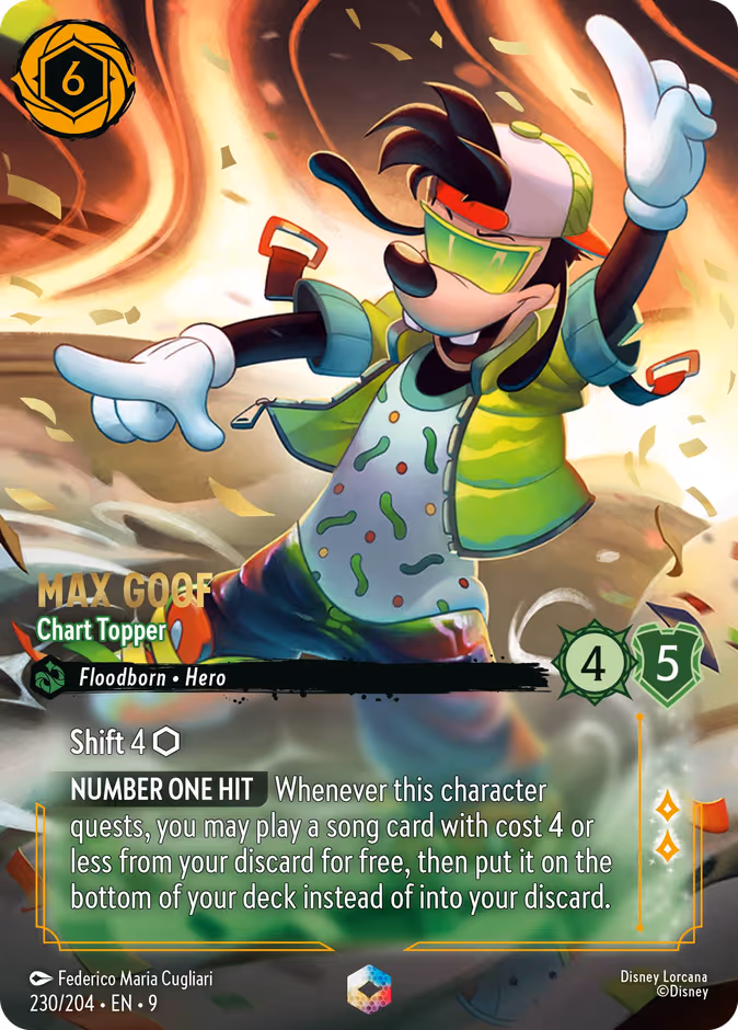 Carta Max Goof · Chart Topper